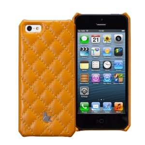 Jisoncase Matelasse подлинной кожаный чехол для iPhone 5