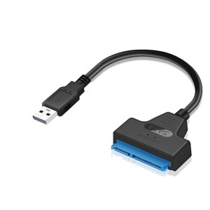 Кабель-переходник USB 2.0 к SATA 22Pin Drive Бесплатный 2,5 SATA HDD SSD для ноутбука