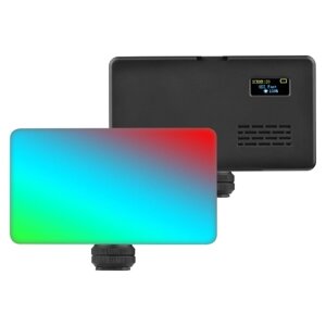 Карманный RGB-видеосвет Светодиодный заполняющий свет с адаптером для холодного башмака