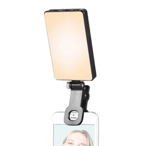 Карманный светодиодный светильник Andoer для видеосъемки с зажимом для экрана, компьютерный планшет, мобильный телефон, светильник для видеоконференций, заполняющий светильник с клипсой