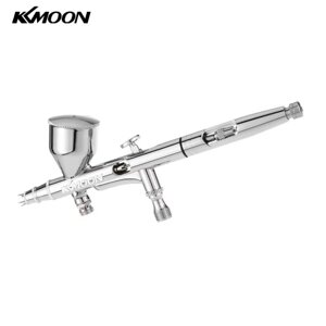 KKmoon гравитационной подачи двойного действия аэрографа Kit Набор для Art Craft Paint Nail Hobby Model Body Air Brush 0.2 / 0.3 / 0.5mm 9cc