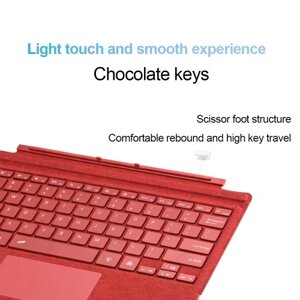 Клавиатура Microsoft Surface Keyboard Pro 3/4/5/6/7 BT 5.1 с цветной подсветкой, тонкая, радиус действия 10 м, дизайн для клавиатуры Surface Pro