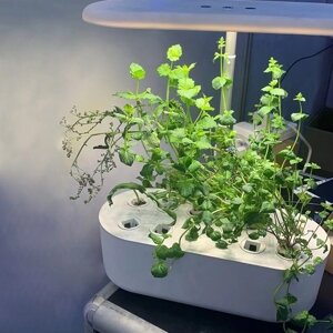 Комнатные растения растут свет 24 Вт полный спектр 104 светодиодный настольный светильник для выращивания растений с водяным насосом 2080 лм 3,6 л резервуар для воды для домашнего офиса