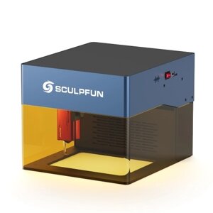 Лазерный гравер Sculpfun iCube 3W с сигнализацией температуры дымового фильтра