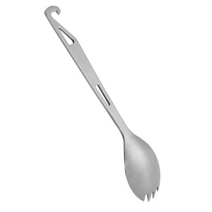 Lixada из нержавеющей стали Spork с открывателем бутылок Легкий открытый ужин Spork Flatware для путешествий Camping