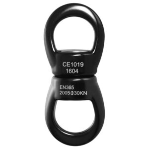 Lixada Swing Swivel 30kN Безопасное вращательное устройство Swing Spinner Карабин Поворотный вертлюг Восхождение на веревочные вертлюги