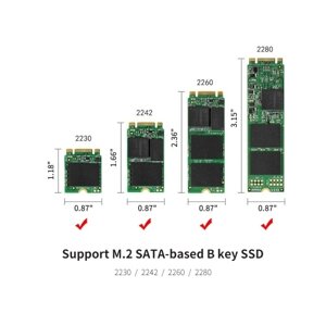 M. 2 карта адаптера NGFF для SATA MSATA SSD в SATA III converter поддержка 2230 2242 2260 2280