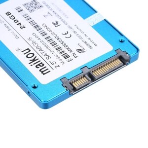 MAIKOU Мобильный SSD 60G / 120G / 240G / 360G / 480G / 1 ТБ Жесткий диск Type-C и USB 3.0 Универсальный синий и 240 ГБ