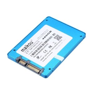 MAIKOU Мобильный SSD 60G / 120G / 240G / 360G / 480G / 1 ТБ Жесткий диск Type-C и USB 3.0 Универсальный синий и 480 ГБ