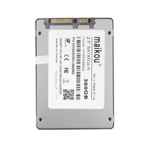 MAIKOU Мобильный SSD 60G / 120G / 240G / 360G / 480G / 1 ТБ Жесткий диск Type-C и USB3.0 Универсальный серебристый и 360 ГБ