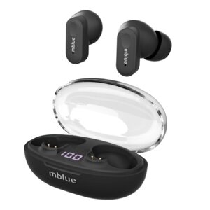 Mblue AR01 True Wireless Earbuds BT Наушники-вкладыши со светодиодным дисплеем Шумоподавление Спортивные наушники Встроенный микрофон Звонки без помощи рук