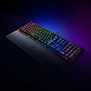 Механическая игровая клавиатура Razer BlackWidow V3, 104 клавиши, проводная игровая клавиатура с эффектом Razer Chroma RGB, желтый переключатель Razer