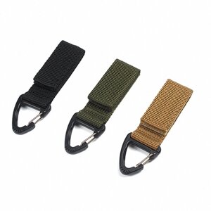 Многофункциональный клип для ремня для ремня Molle для скалолазания Carabiner Buckle Высокопрочный нейлоновый подвесной цепной рюкзак Ключ для ключей