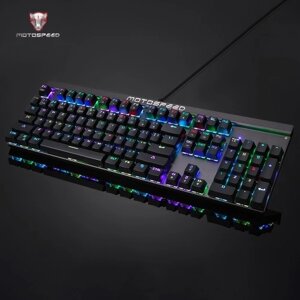 Motospeed V20 Проводная оптическая мышь для USB-игр + CK103 104 Key NKRO USB-проводная RGB с подсветкой Механическая игровая клавиатура + Non-Slip Rubber Компьютерная игровая коврик для мыши