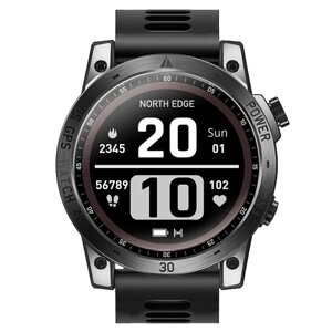 Мужские спортивные часы NORTH EDGE Cross Fit 3 с GPS и четырьмя глобальными спутниками, 1,43-дюймовый, четкий AMOLED-дисплей, 50 м, водонепроницаемый трекер здоровья и спортивные режимы, умные часы на открытом воздухе