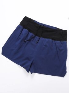 Мужские спортивные шорты с подкладкой на молнии и карманом на поясе Quick Dry Running Cycling Fitness Shorts