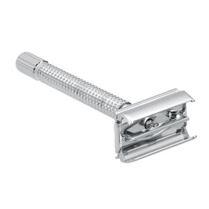 Нержавеющая сталь Double Edge Razor безопасности с нержавеющей сталью 20шт лезвиями Традиционные Мужская двойной край бритвенного станка Set