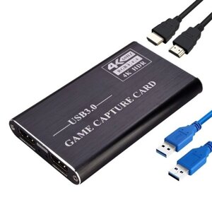 NK-S41 HDMI Карта захвата игр USB3.0 Захват HDMI 4Kp60 Совместимость с PS4 / Switch / Camera / Recording / Live Streaming Черный