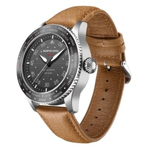 North Edge Mach Watch Pilot Watch на солнечных батареях для мужчин, водонепроницаемые 50 м, хронограф, ночное видение, работающие до 180 дней, солнечные часы