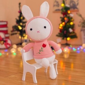 Новая милая игрушка плюшевых розовых кроликов