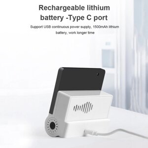 NOYAFA JSM16 5-в-1 Бытовой монитор качества воздуха Детектор PM2.5 / CO2 / HCHO / TVOC Тестер температуры и влажности Перезаряжаемый настольный термометр Гигрометр Анализатор формальдегида Мониторинг в режиме