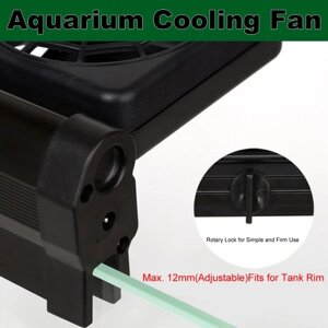 Охлаждающий вентилятор аквариум аквариум холодный ветер Чиллер регулируемый 2 уровня Ветер 100-240V