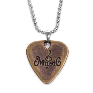 Ожерелье из металлической гитары с цинковым сплавом толщиной 1,2 мм с шариковой цепью