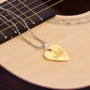 Ожерелье из металлической гитары с цинковым сплавом толщиной 1,2 мм с шариковой цепью