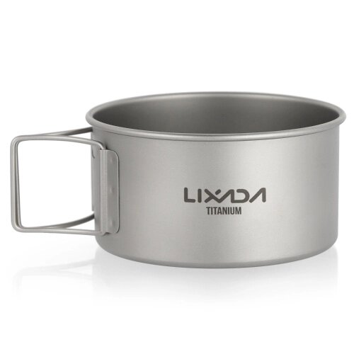 Lixada Titanium Bowl со складными ручками Контейнер для обедов - описание