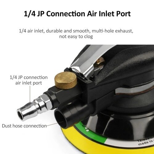 5-дюймовая пневматическая орбитальная шлифовальная машина для тяжелых условий эксплуатации, пневматическая шлифовальная машина для ладоней, полировка, шлифовка, шлифование для автомобиля, металла, дерева, воска, - отзывы