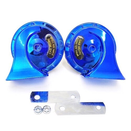 12V 2Pcs Loud Air Electric Snail Horn Dual Tone Snail Horn для мотоциклов Автомобили Small Yact - TOM