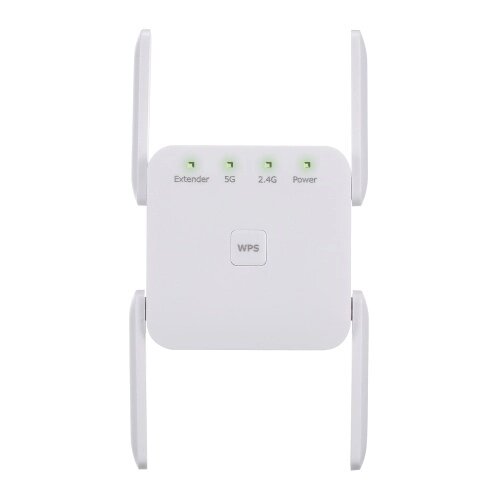 1200 Мбит / с 2,4G 5G Двухчастотный повторитель WiFi WiFi Extender Беспроводной усилитель сигнала Белый для домашнего офиса Использование США Plug - Узбекистан