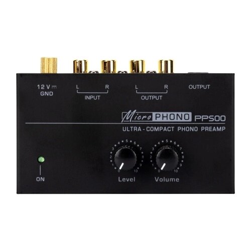 Ультракомпактный предусилитель Phono Preamp с регуляторами уровня и громкости Вход и выход RCA Выходные интерфейсы 1/4 &quot;TRS - интернет магазин