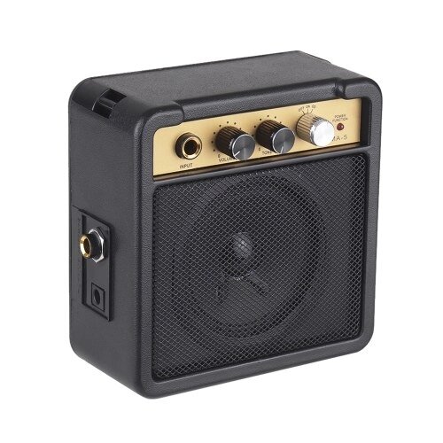 MA-5 Mini Guitar Amplifier Amp Speaker 1 Вт с входом 6,35 мм и выходом для наушников 1/4 дюйма - TOM