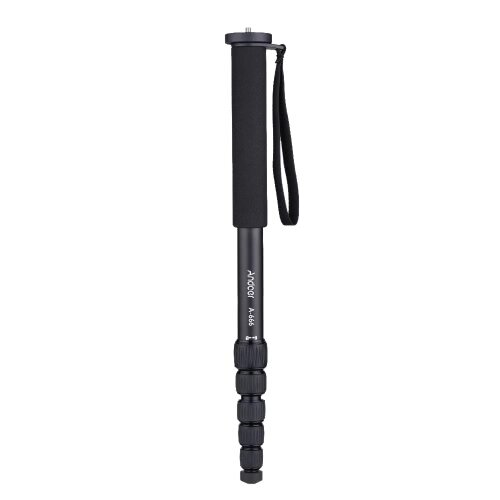 Andoer A-666 181cm / 5.9ft Телескопическая алюминиевая камера Monopod Unipod Stick 6-секция Макс. Загрузите 10 кг / 22Lbs с сумкой для переноски для Nikon Canon Sony A7 Pentax Camcorder Video Studio Photography - сравнение