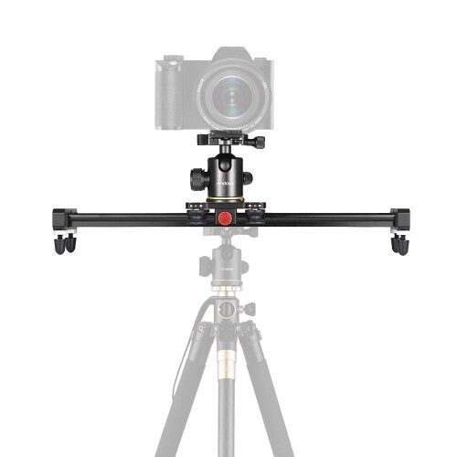 Andoer 40cm / 15.7inch Алюминиевый сплав Камера Видео Slider Трек-рельс стабилизатор с шаровой головкой Quick Release Plate - характеристики