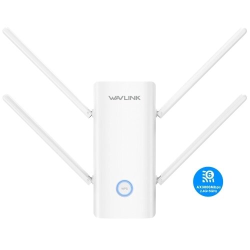 WAVLINK AX3000 WiFi-удлинитель с 4 антеннами, усилитель сигнала для дома, двухдиапазонный беспроводной повторитель со скоростью 2402 Мбит/с, многорежимный усилитель интернета - гарантия