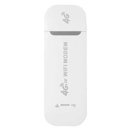 4G LTE WiFi-модем 150 Мбит / с Портативный WiFi USB-ключ Wi-Fi с точкой доступа Wi-Fi для Европы, Азии и Африки (белый) - розница