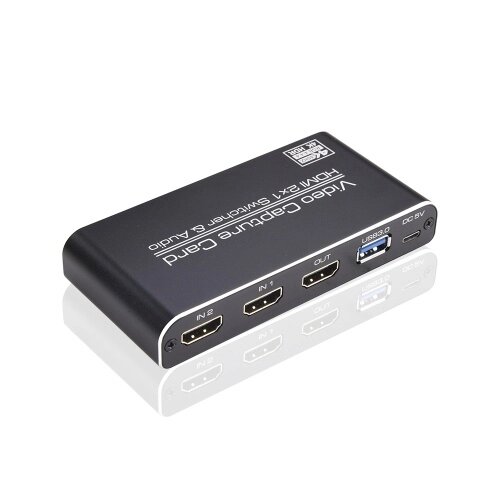 NK-X6 HDMI - USB3.0 Карта видеозахвата 4K 1080P HDMI-переключатель 2-в-1 и аудио, совместимые с PS4 / XBOX / Запись / потоковое вещание - характеристики