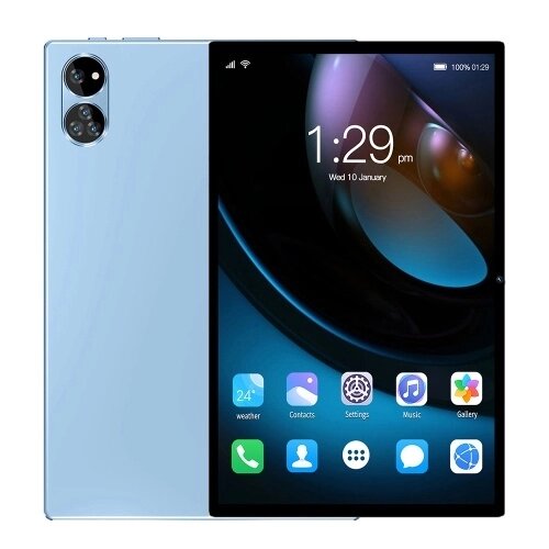 Планшет V61 с диагональю 10,1 дюйма, Android 13, сенсорным экраном Clear IPS, двойной камерой, 8 ГБ ОЗУ + 128 ГБ ПЗУ - доставка