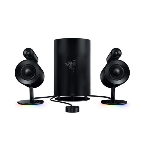 Игровой динамик Razer Nommo Pro 2.1 Сертифицированный THX Премиум-звук Dolby Virtual Surround Sound 7-дюймовый сабвуфер Chroma Light Effect - выбрать