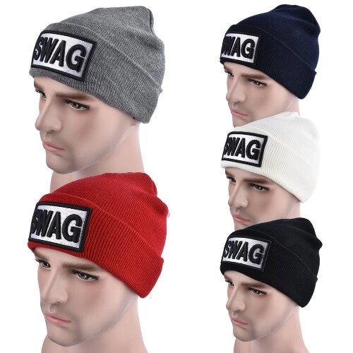 Мужчины Мужчины Женщины Beanies Трикотажные Шляпы SWAG Письмо Черепашки Baggy Hip Pop Зимние кепки - распродажа