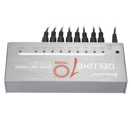 Demonfx Guitar Power Supply 10 Изолированный выход для педали эффектов 9V / 12V / 18V - акции