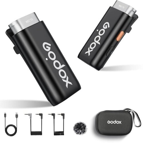 Godox WEC Kit1 One-Trigger-One 2.4G Беспроводная микрофонная система Микрофоны с клипсами - гарантия