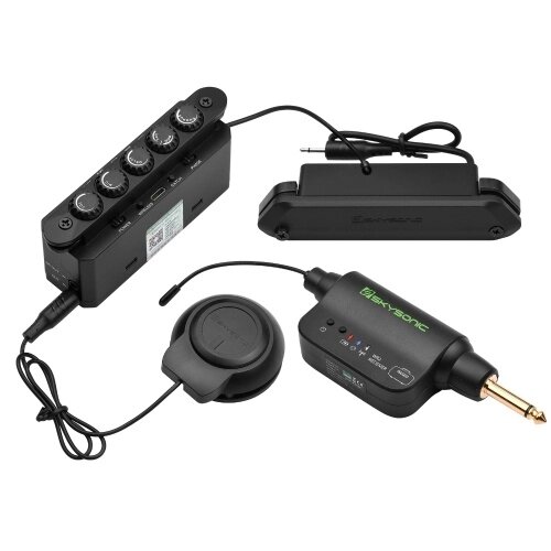 SKYSONIC WR2 Wireless &amp; Resonance Acoustic Soundhole Pickup Беспроводной вибрационный звукосниматель - обзор