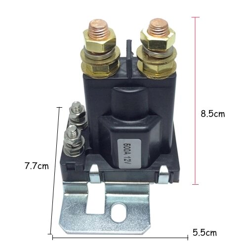 12VDC 500A AMP сильноточной 4 Pin SPST автомобиля Auto Start реле Контактор Дважды Батареи Изолятор Off On Control для системы Multi-батареи вилочных Engineering AuTOMotive - розница