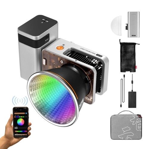 ZHIYUN Molus X60 RGB Combo COB Видеосвет 60 Вт RGB заполняющий свет Портативный светодиодный видеосвет - Узбекистан