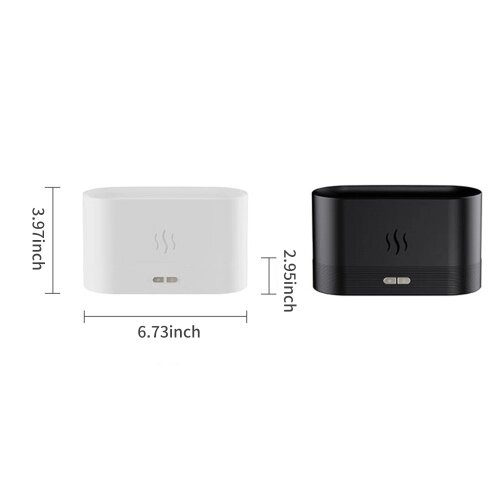 Моделирование Flame Mist Humidifier 2 Яркость Night Light Тихий прохладный настольный USB-увлажнитель - отзывы