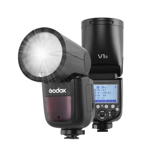 Профессиональная вспышка Godox V1S для камеры Speedlite Speedlight Round Head Wireless 2.4G Fresnel Zoom - доставка