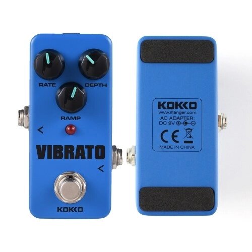 KOKKO FVB2 VIBRATO Педаль эффектов для электрогитары Портативный гитарный эффектор Vibrato Mini Single Педаль эффектов для электрогитары-vIBRATO - TOM